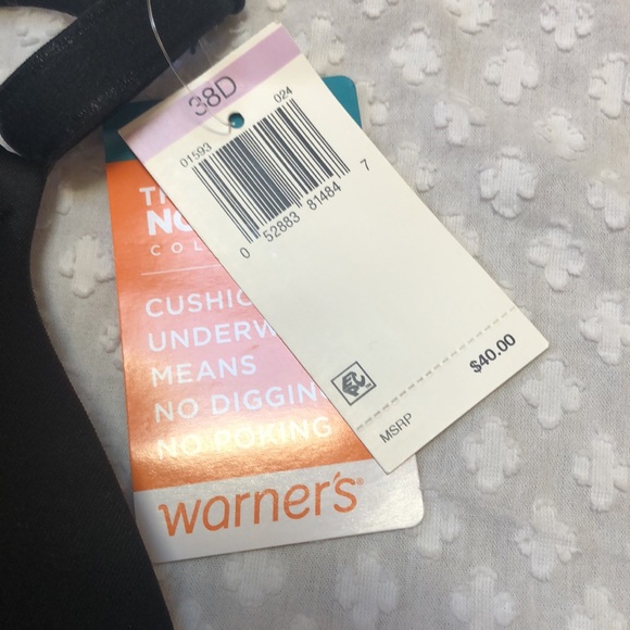 Warners Black This Is Not A Bra Cushioned Underwire Lightly Lined T Shirt Bra - Picture 5 of 8